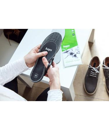 6 Pair Pack Anti Odour Shoe Insoles with Charcoal | Kaps Odour Stop Inserts - Buy Online on GoSupps.com