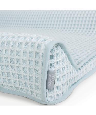 Ceba Baby Cover - Extra Thick Cotton Diaper Support & Coverage - Light Blue 50x70 cm | Cozy Wedge Wrapper - Buy Online on GoSupps.com