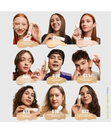 3INA MAKEUP - The 3 in 1 Foundation 606 - Ultra-light yellow foundation with pink undertone - Concealer primer and foundation with SPF 15 and Vitamin C - Vegan - Cruelty-free - Buy Online on GoSupps.com