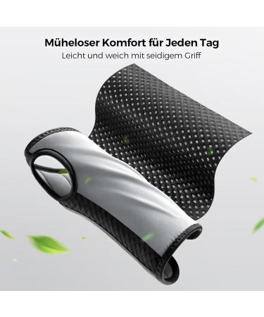 Freetoo Light-Pass Shaped Wristwear with Bionic Carpal Tunnel Rail - One-Tiered Wrist Bandages for RSI & Tendonal Inflammation - Extended Wrist Splint for Men & Women (Left Hand S/M - Black & Gray) - Buy Online on GoSupps.com