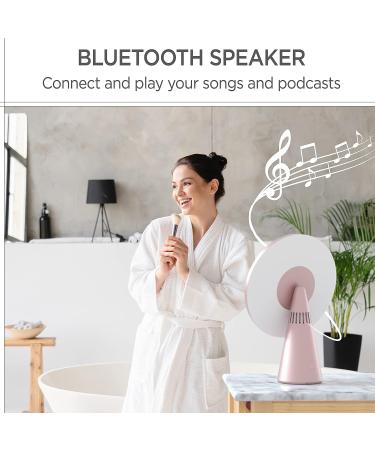 LED Makeup Mirror with Bluetooth Speaker & 5X Magnifying Mirror - Hands-Free Speakerphone, 3 Light Modes (OPCM003-BT) - Buy Online on GoSupps.com