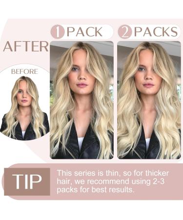 Buy Sego Clip-in Hair Extensions - 100% Remy Human Hair Smooth Platinum Blonde #60-1 45cm (50g) - Ideal for Easy Styling - Buy Online on GoSupps.com
