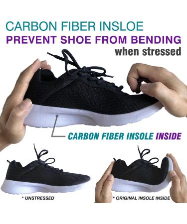 Carbon Fiber Morton's Extension Orthotic Insole - Rigid Foot Support for Morton's Toe, Turf Toe, Hallux Rigidus - Men's Size 11 Women's 12 - 1 Piece - Buy Online on GoSupps.com