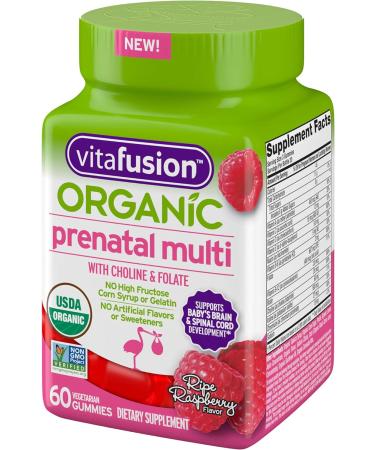 Vitafusion Organic Prenatal Multivitamin 60ct - Essential Pregnancy Nutrition - Buy Online on GoSupps.com