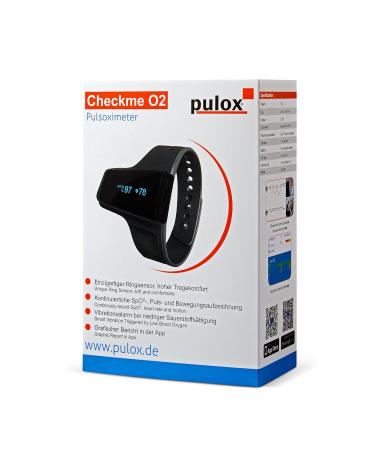 Buy Pulox Checkme O2 - Smart Wrist Pulse Oximeter with Ring Sensor | iOS & Android Compatible | International Shipping Available - Buy Online on GoSupps.com