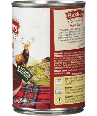 Baxters Favourites Royal Game 400g - Premium Game Meat Soup from Scotland - Buy Online on GoSupps.com