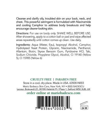 Mario Badescu Special Cleansing Lotion O Toner for Oily Skin - 8 FL OZ | Minimizes Pores & Evens Skin Tone | Cucumber Extract & Niacinamide Formula - Buy Online on GoSupps.com