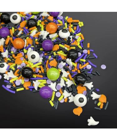 Manvscakes Halloween Sprinkles - Edible Ghost & Pumpkin Themed Sprinkles for Cake, Cookies, Cupcakes & More - 8oz - Buy Online on GoSupps.com