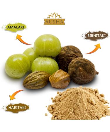 Ausha Organic Triphala Powder 100g - Constipation Relief | Digestive Cleanse with Vitamin C | Certified Organic by Soil Association - Buy Online on GoSupps.com