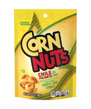Corn Nuts Chile Picante con Limon Crunchy Corn Kernels (7 oz Bags Pack of 12)