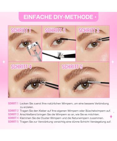 Calailis DIY Individual Eyelashes - 96 PCs D Curl Cluster Lashes (10-16mm) for At-Home Lash Extensions | International Shipping Available - Buy Online on GoSupps.com