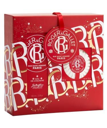 Roger & Gallet Jean-Marie Farina Gift Set| 3.3 fl oz Spray | 3.5 oz Soap