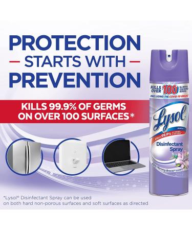 Lysol Disinfectant Spray Early Morning Breeze 19oz - Pack of 2 | Sanitizing & Antibacterial Spray for Disinfecting & Deodorizing - Packaging May Vary - Buy Online on GoSupps.com