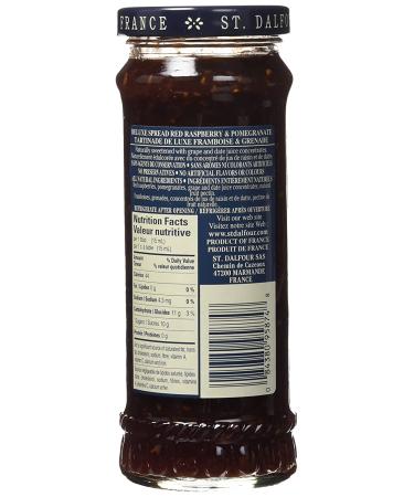 St. Dalfour Red Raspberry & Pomegranate Spread 10 oz - Deluxe Fruit Jam - Buy Online on GoSupps.com