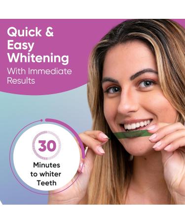 Gentle Teeth Whitening Strips - Bleaching Teeth Free of Peroxide for a Radiant Smile - Gentle Teeth Whitening - Teeth Whitening Strips - V01 - Buy Online on GoSupps.com