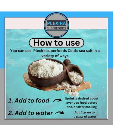 Plexira Superfoods Celtic Sea Salt 600g - 100% Natural Grey Coarse Salt with 82 Minerals - Buy Online on GoSupps.com