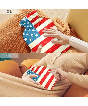 Statue Liberty Hot Water Bottle with Cover - 1L BPA Free Pain Relief Bag for Cramps | International Shipping Available - Buy Online on GoSupps.com
