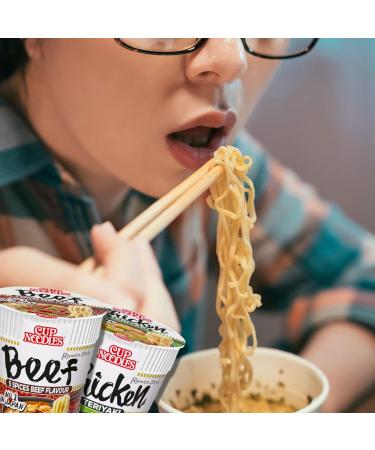Nissin Ramen Noodles Multipack of 3 each Nissin Pot noodle Chicken Teriyaki Instant Ramen Noodles Style 70g and Nissin Noodles Cup 5 Spices Beef Flavour 64g Bundled By TGBK | Pot Noodles - Buy Online on GoSupps.com