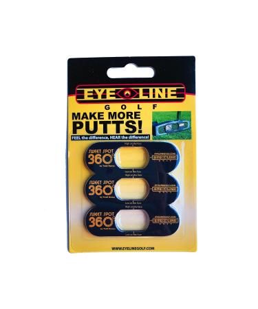 EyeLine Golf Sweet Spot 360 Degree - Training Aid to Set up Perfect Stroke for The Putter (Pack 3)