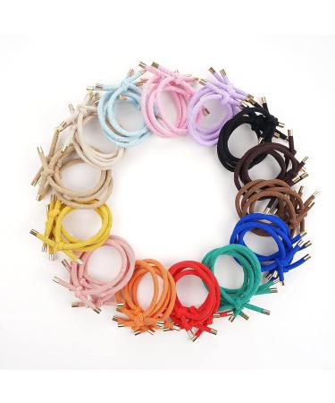 56-Piece Knotted Hair Ties - Ponytail Holders for Women & Girls in 14 Colors - Buy Online on GoSupps.com