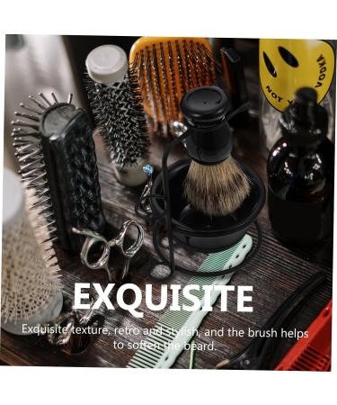 Minkissy Beard Shaving Set for Men - Complete Shaving Brush Shell Holder & Stirring Bowl - Premium ABS Grooming Kit - Buy Online on GoSupps.com
