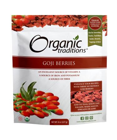 Organic Traditions Dried Goji Berries - 8oz