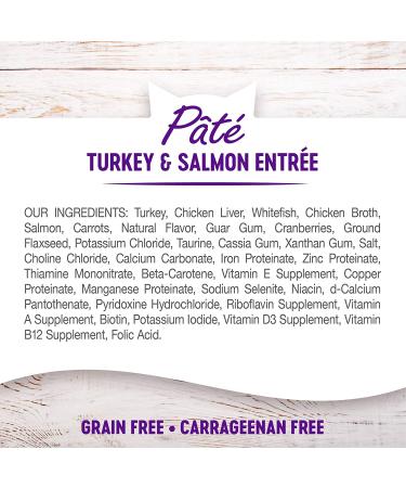 Wellness Complete Grain-Free Wet Cat Food - Turkey & Salmon Entrأ©e, Natural Ingredients, Made in USA, 3oz - 24 Pack - Buy Online on GoSupps.com