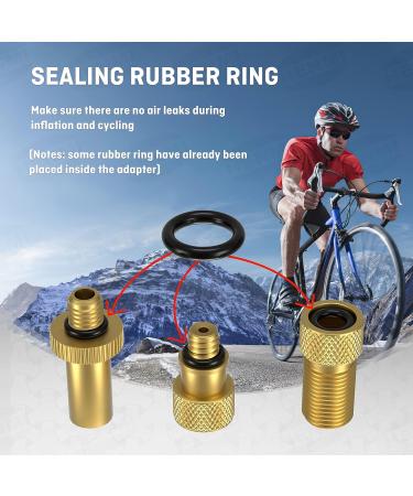 Henmi Bicycle Valve Adapter Set - Universal Fit for All Valves Includes Auto French Air Pump Ball Needle & Compressor Adapters with Sorting Box - Buy Online on GoSupps.com