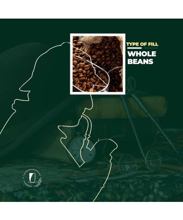 Lucky Cuppa's "221b Bakers Brew" Valley of Fear Rimini Espresso Coffee - Dark Roast Coffee Beans - Espresso Whole Beans Coffee - Sherlock Holmes Gifts for Men - 250g - Buy Online on GoSupps.com