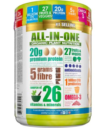Purely Inspired Meal Replacement Shake Vegan Protein Powder Purely Inspired Organic All In One Plant Based Protein Powder for Women & Men Organic Protein Powder Vegan Friendly Vanilla (10 Servings) - Buy Online on GoSupps.com
