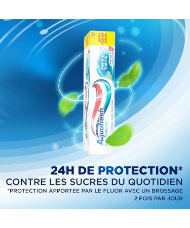 Aquafresh Toothpaste with Triple Protection - Fresh Mint Strong Teeth & Fresh Breath - Pack of 12 x 125ml for Optimal Oral Care - Buy Online on GoSupps.com