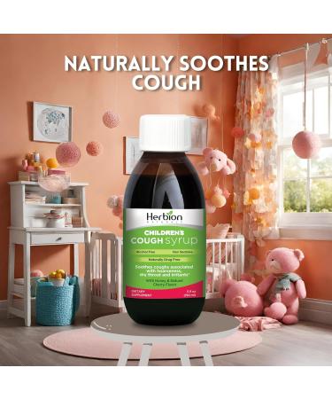 Herbion Naturals Cough Syrup for Children - 5fl oz | Tasty Honey & Cherry Flavor | Natural Cough Relief Supplement - Ship Worldwide - Buy Online on GoSupps.com