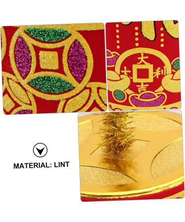 Alipis 1pc Chinese New Year Decoration Car Decor Car Trim Front Door Sitting on The Flannel Red Red 18x6cm - Buy Online on GoSupps.com