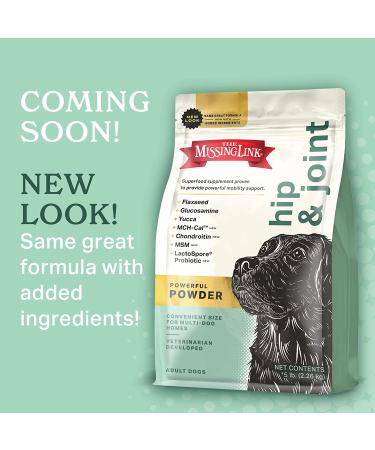 The Missing Link Hips & Joints Powder for Dogs - 5lb All-Natural Supplement with Balanced Omegas, Glucosamine, and Dietary Fiber - Buy Online on GoSupps.com