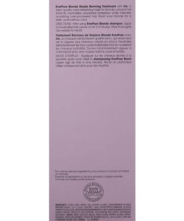 L'Oreal EverPure Blonde Reviving Treatment - Sulfate Free Iris  4.2 Fl. Oz | Best Blonde Care - Buy Online on GoSupps.com