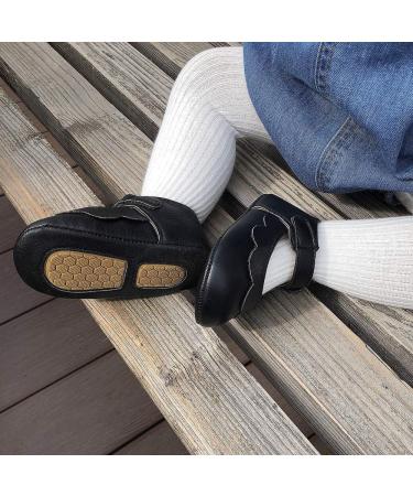 MASOCIO Baby Girl Mary Jane Shoes | Anti-Slip First Walking Shoes 6-12 Months - Black - Buy Online on GoSupps.com