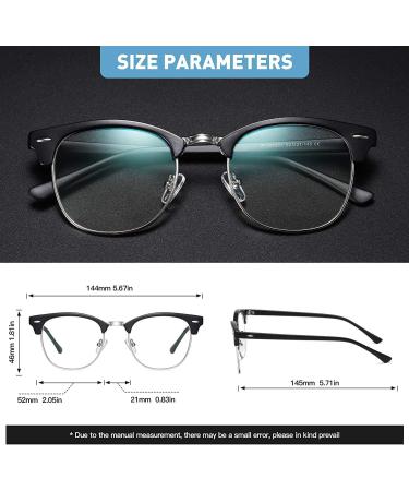 Blue Light Blocking Glasses Computer/Gaming/Screen Glasses for Women or Men Anti Blue Light & UV a1-3pack black+white+flower Gold - Buy Online on GoSupps.com