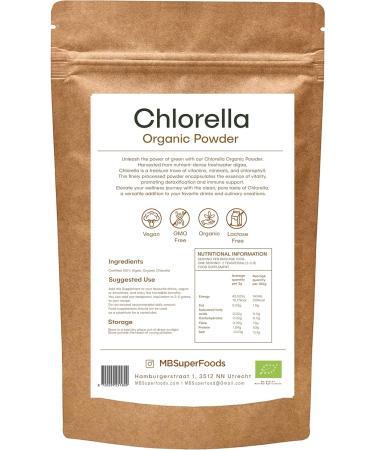 MB Superfoods - Premium Organic Chlorella Powder 200g Chlorella Supplement for Herbal Wellness Pure Organic Chorella Powder - Buy Online on GoSupps.com