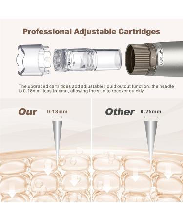 Dr Pen Hydra Pen H3 Microneedling Pen with 6 Cartridges - Professional Serum Applicator & Electric Dermapen for Micro Needling - 12Pin & Nano Cartridges Included - Buy Online on GoSupps.com