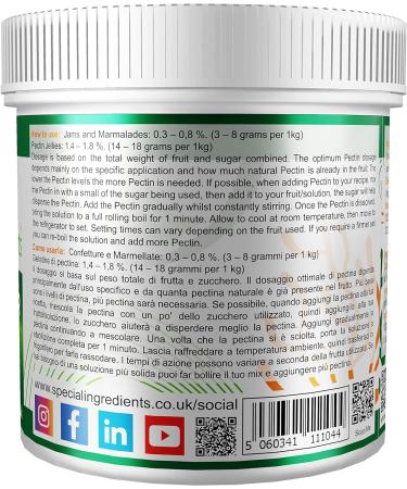 Pectin Powder 500g - Premium Quality for Jam, Marmalades, Chutneys & More | Pack of 1 - Buy Online on GoSupps.com