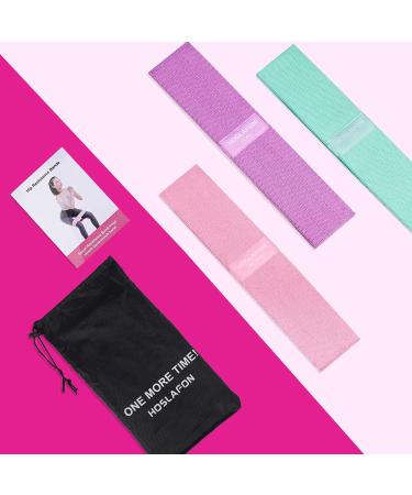 HOSLAFON Resistance Bands Set for Women - Elastic Exercise Loops for Booty Workouts, Pull Up Assistance, and Stretching Strap - Buy Online on GoSupps.com