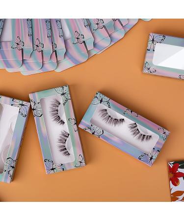 MWoot 24-Piece Butterfly Print Eyelash Packaging Box | Empty Storage for False Eyelashes & Care Tools - Buy Online on GoSupps.com