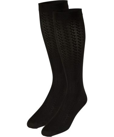 Truform Compression Socks for Women - 15-20 mmHg Knee High Brown Cable Knit - Medium Size (Pack of 3) - Stylish Dress Socks for All-Day Comfort - Buy Online on GoSupps.com