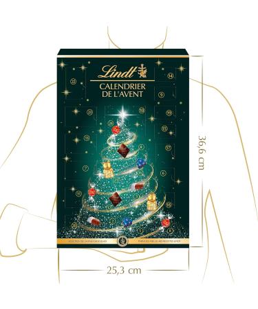 Lindt - Calendrier de l'Avent - Assortiment de Chocolats au Lait Noirs et Blancs - Id al pour No l 221g Assortiment 221g - Buy Online on GoSupps.com