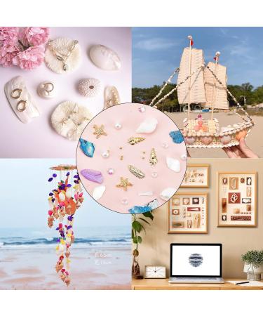 NICENEEDED Ocean Themed Nail Decorations Kit Irregular Abalone Shell Slices Conch Starfish Nail Art Charms Colorful Seashell Fragments Caviar Beads Nail Studs Supplies for Nail Design(Style 4) - Buy Online on GoSupps.com