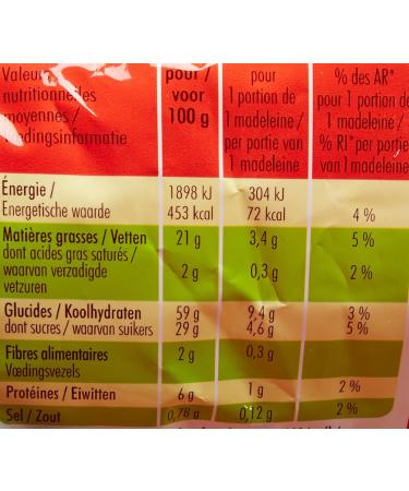 St Michel Madeleines The Real Recipe 500 g - Pack of 6 - Buy Online on GoSupps.com