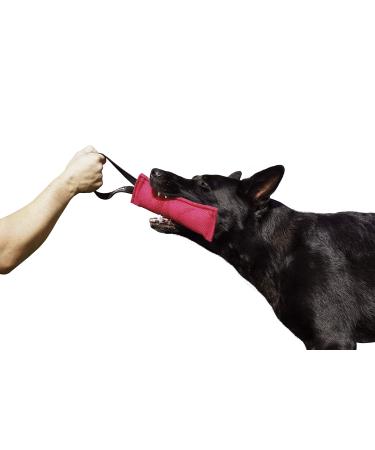 Dingo gear cotton nylon bite sausage for dog training igp ipo obiedence protection dog dog sport 20 x 7 cm 1 handle pink S00308 20 x 7 cm pink