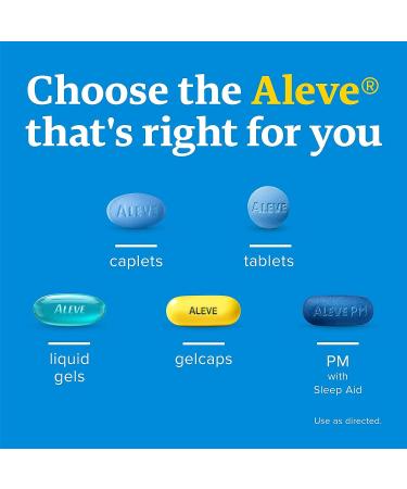 2 Pack Aleve Pain Reliever/Fever Reducer Tablets - 100 ea per Bottle - Buy Online on GoSupps.com