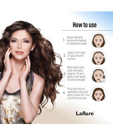 Laflare Lace Bond Wig Glue 1.2oz | Biotin & Vitamins A & E | Non-Toxic Water & Oil-Resistant Natural-Looking Adhesive for Wigs & Hairpieces - Buy Internationally - Buy Online on GoSupps.com