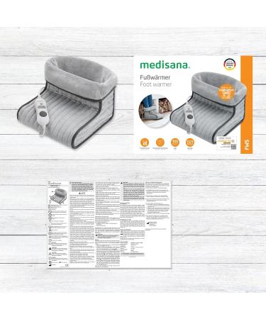 Medisana FWS Foot Warmer - Heated Blanket for Feet Fluffy & Washable Auto Switch-Off Overheating Protection Fits Up to Shoe Size 46 - Buy Online on GoSupps.com